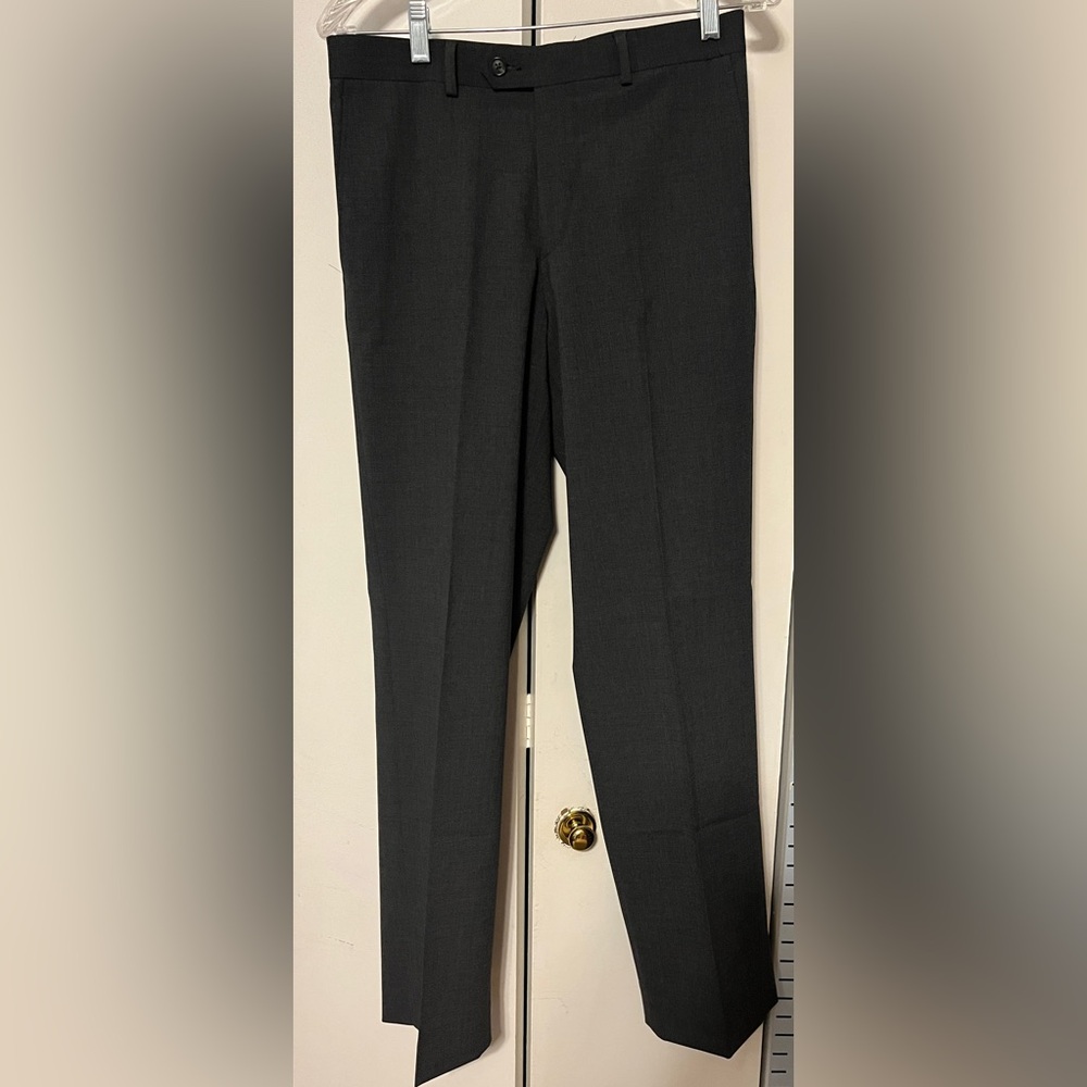Nordstroms Flat Front Gray Dress Slacks Boys Size 20 Pants - Picture 1 of 4